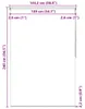 vidaXL Roleta prysznicowa 140x240 cm z motywem rozgwiazdy Podgląd zdjęcia produktu 7