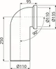 Alcadrain A90-90  WC Anschlussbogen 90° Produktbild-Vorschau 2