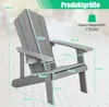 COSTWAY Sedia Adirondack con portabicchieri, sedia da Anteprima dell’immagine prodotto 5