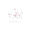 Lampada a sospensione 3x40W E14 ALICE MLP963 Milagro Anteprima dell’immagine prodotto 5