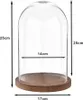 Clayre & Eef Glocke Ø 17x25 cm Transparant Glas Produktbild-Vorschau 2