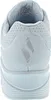 The back view of a light blue Skechers sneaker. Produktbild-Vorschau