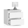 Akord Buffet 2 Tiroirs Blanc 40X35X40 Voir les images du produit 2