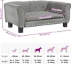 vidaXL Hundebett Hellgrau 70x45x30 cm Samt Produktbild-Vorschau 7