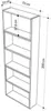 Libreria estensibile angolare Wish 72x22x200h colore Anteprima dell’immagine prodotto 8