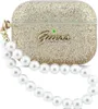Guess Glitter Pearl Strap Custodia per AirPods Pro 3, oro Anteprima dell’immagine prodotto 1