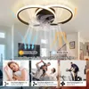 ZMH LED Deckenventilator Mit Beleuchtung 36W Schwarz Leise Produktbild-Vorschau 5