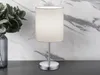 Lampe de table JERRY 1 flamme Chrome Abat-jour en tissu Voir les images du produit 5