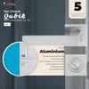 A product advertisement for a door handle set, showcasing its design and material. Produktbild-Vorschau