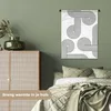 MuchoWow® Wandteppich Wandbehang Kunst - Kreis - Schwarz - Produktbild-Vorschau 4