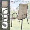 Gartenstühle Stapelstuhl Camping Stapelbar Hochlehner Produktbild-Vorschau 4