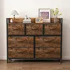 Commode industrielle de couleur marron rustique, grande Voir les images du produit 4