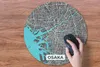 MuchoWow® Mauspad Mousepad Osaka - Blau - Karte - Stadtplan Produktbild-Vorschau 3
