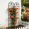 Relaxdays Rankgitter, 4er Set, HxB: 220 x 50 cm, Metall, Produktbild-Vorschau 6