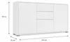 ELVORA DESIGNE Kommode ORSINA 141x93x41 cm, 3 Türen und 2 Produktbild-Vorschau 5