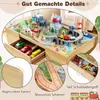 COSTWAY Tavolo per trenini in legno 3in1 per bambini, Anteprima dell’immagine prodotto 6