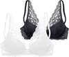 petite fleur by Lascana Push-up-BH weiß+schwarz Größe 85 Produktbild-Vorschau 1