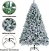 Yaheetech 228 cm Künstlicher Weihnachtsbaum mit Schnee, Produktbild-Vorschau 1