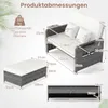COSTWAY Polyrattan Sonnenliege, Gartenliege mit Produktbild-Vorschau 3