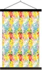 MuchoWow® Textilposter Blumen - Muster - Farben 120x180 cm Produktbild-Vorschau 1