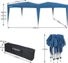 CASARIA® Pavillon Capri 3x6m Pop-Up Blau Wasserabweisend Produktbild-Vorschau 6