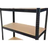 Kovový regál P9030, 180x90x30, nosnost 875 kg, černý Náhled obrázku produktu 6