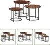 The Living Store Satztische 3 Stk. Recyceltes Massivholz Produktbild-Vorschau 1