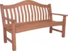 A wooden bench on a white background. Produktbild-Vorschau