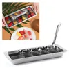 304 Edelstahl Eiswürfelform, DIY Eiswürfel Set, 28,5×12×3 Produktbild-Vorschau 3