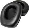 Two black ear pads for headphones are shown against a white background. Voir les images du produit