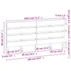 CLORIS Kopfteil Wachsbraun 135 cm Massivholz Kiefer - Produktbild-Vorschau 9