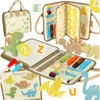 Montessori manipulačná tabuľa s dinosaurami – senzorická Náhľad obrázku produktu 1