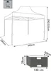 Gazebo da giardino 3x4,5 mt in acciaio e poliestere verde Anteprima dell’immagine prodotto 3