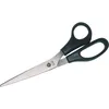 A pair of black-handled scissors on a white background. Produktbild-Vorschau