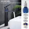 HOMELIVE Wasserhahn Schwarz Waschtischarmatur Badezimmer Produktbild-Vorschau 12