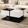 Merax Couchtisch 70x70x35,5 cm mit 2 Schubladen, Produktbild-Vorschau 4