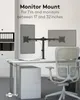 Goobay Doppel-Monitorhalterung Flex, Schwarz, Klemme, 8 kg, Produktbild-Vorschau 3
