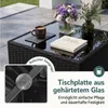 Set da giardino in rattan KOMFOTTEU, composto da 3 pezzi, Anteprima dell’immagine prodotto 5