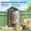 Outsunny Metall Gerätehaus 1,17 m², Geräteschuppen mit Produktbild-Vorschau 4