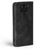 A black flip case for a smartphone is shown against a white background. Produktbild-Vorschau