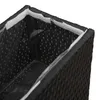 vidaXL Jardinière haute noire 55 x 22 x 70 cm en polyrotin Voir les images du produit 7