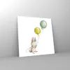 Bilder auf glas - Einteilig - Häschen Luftballons Kinder - Produktbild-Vorschau 4
