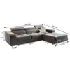 Masseno Ecksofa ELMA R-S mit Schlaffunktion L-Form, Sofa Produktbild-Vorschau 7