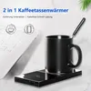 2-in-1-Tassenwärmer mit kabellosem Laden – USB-Kaffeewärmer Produktbild-Vorschau 2