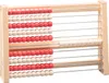 100`er Rechenrahmen rot/weiß, Abakus, student`s abacus, Produktbild-Vorschau 1