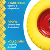 Bituxx PolyurethanSchubkarren Rad 4.80/4 4.00-8 Gelb Produktbild-Vorschau 3