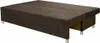 A brown sofa bed with silver legs against a white background. Náhled obrázku produktu