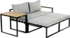 A modern outdoor lounge set with a side table. Produktbild-Vorschau