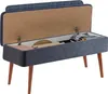 Skye Decor, Vina 1048 - 1 - Walnut, Dark Blue, Bancs, banc, Voir les images du produit 3