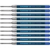 A stack of blue ink pen refills with silver tips. Náhľad obrázku produktu